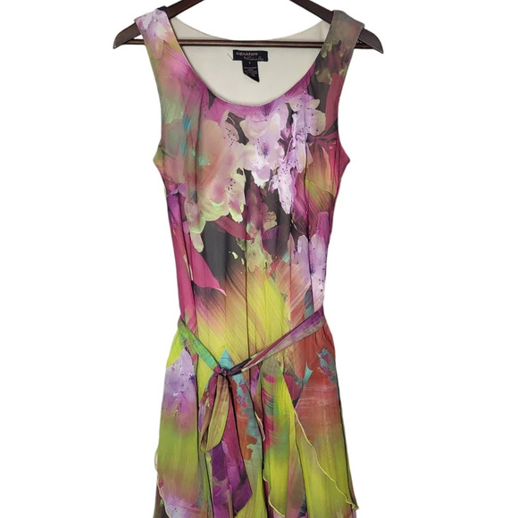 Signature by Robbie Bee Dress Womens 6 Floral Fairy Art To Wear Ethereal - Picture 3 of 16